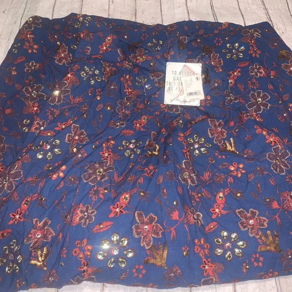 NWT! Free People “all the jewels” floral embroidered maxi dress L - Picture 5 of 8
